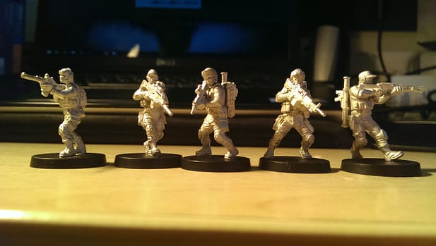 All models constructed and unpainted
